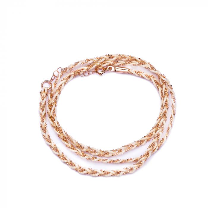 B Squad White Knitted Bracelet