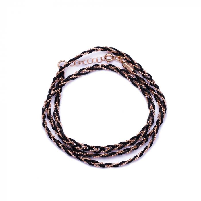 B Squad Black Knitted Bracelet