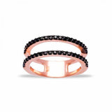 Simple Double Ring in Black
